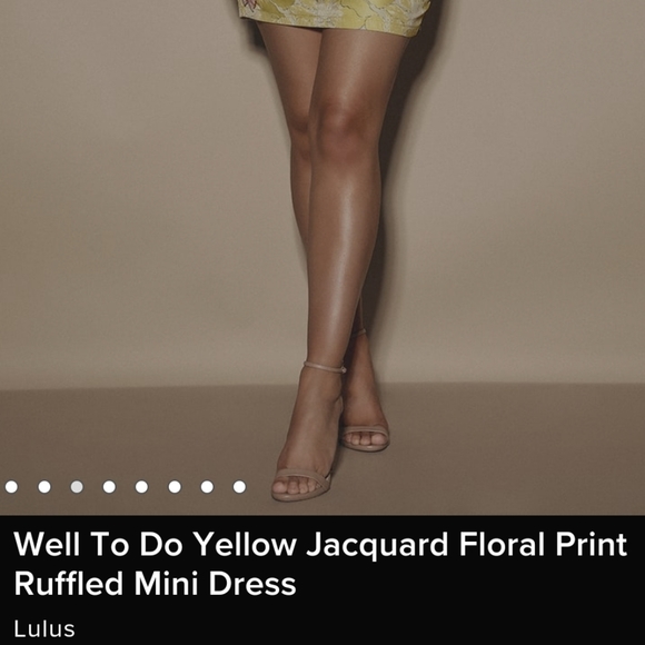 ✨Yellow Off Shoulder Dress Lulus✨ - Picture 9 of 9